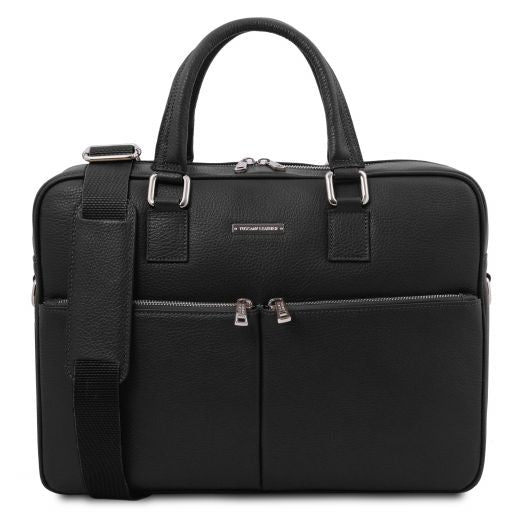 Treviso - Leather laptop briefcase
